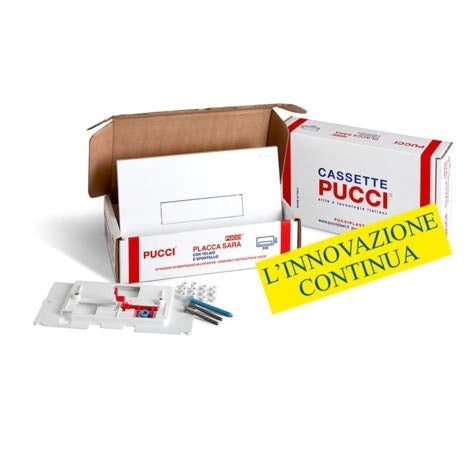 Kit Sara Mono Tasto Telaio + Placca CM.33 SP.1,2 Bianca Pucci