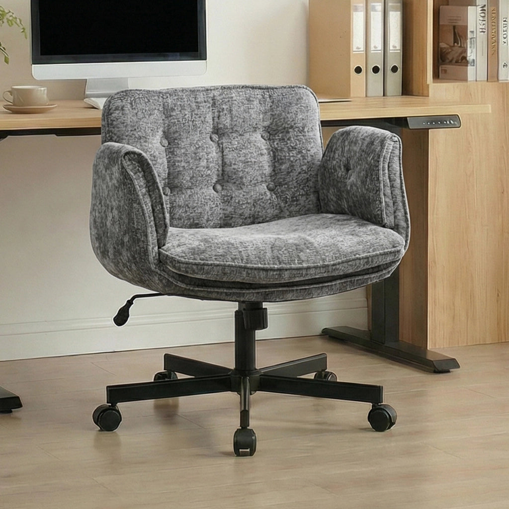 Sedia da ufficio regolabile in altezza ¨C zephmum ¨C Grigio scuro