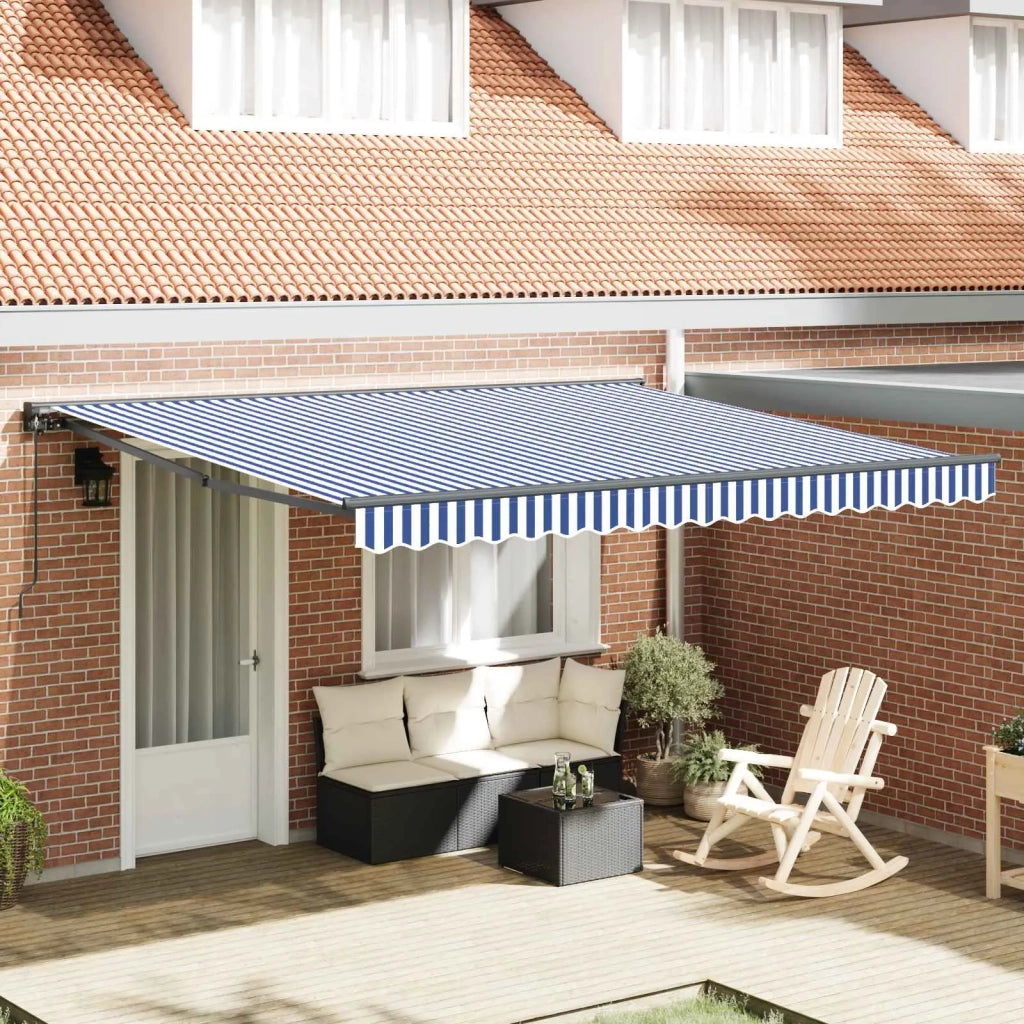 Struttura della tenda Blu e Bianco 400 × 300 cm 3330485