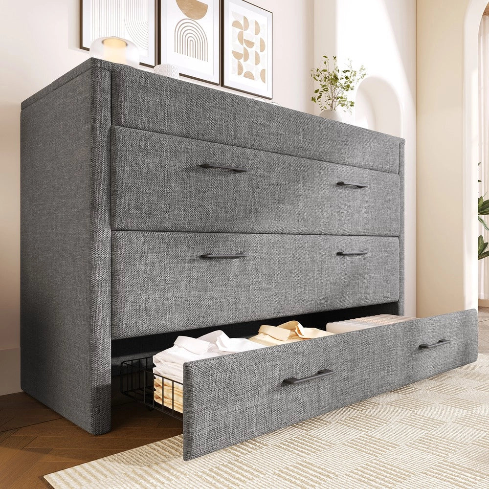 Letto a Scomparsa con Cassetto e Rete a Doghe ¨C MINIMAL ¨C Grigio, 140x200