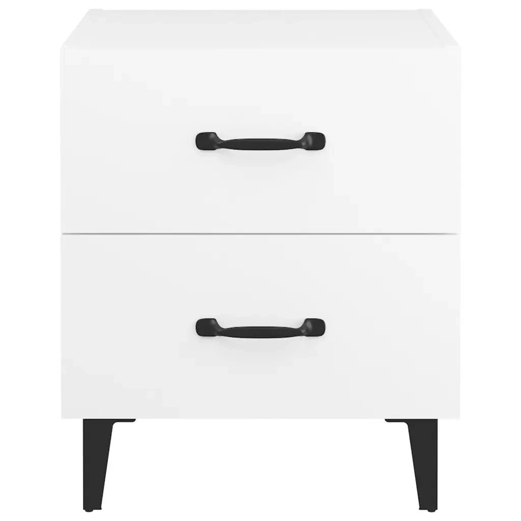 Comodini 2 pz Bianchi 40x35x47,5 cm 811989