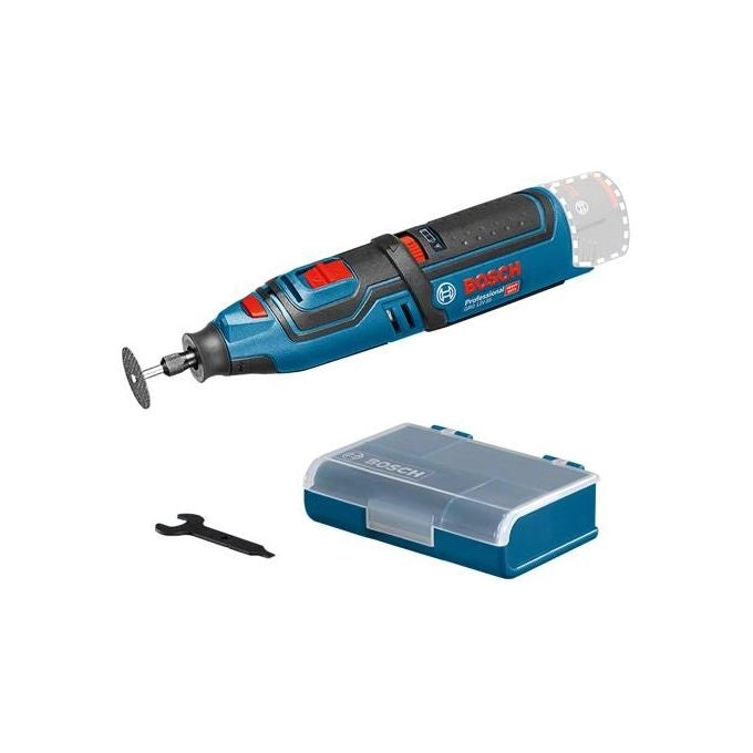 Bosch 0 601 9C5 000 GRO 12V-35 Professional Utensile Multifunzionale Velocita' Regolabile 5000-35000 OPM Luce Integrata colore Nero Blu