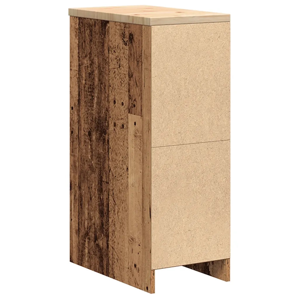 Armadietto per Garage in Legno Vecchio 30x51x85 cm 860587