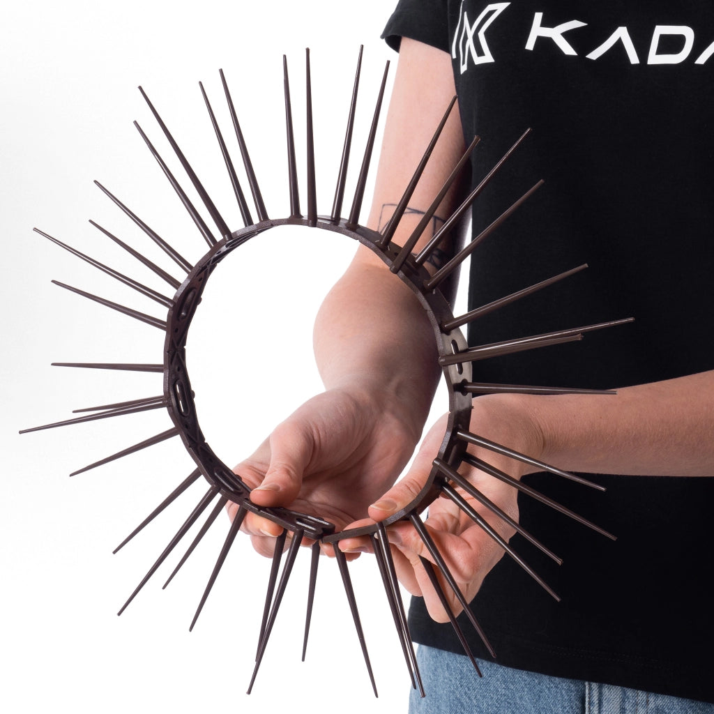KADAX Punte anti-uccelli in plastica, alte 11,64 m, sicure, 24 pezzi