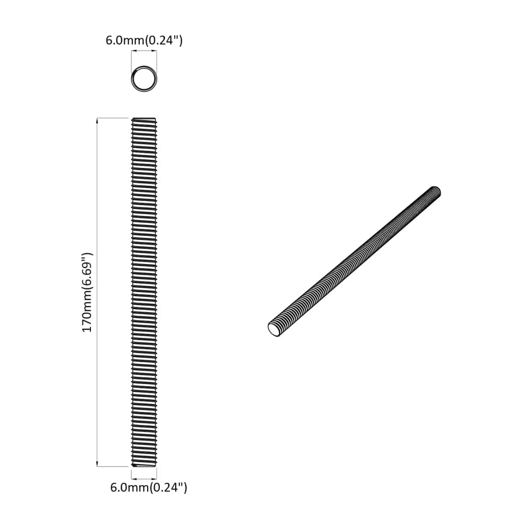 Asta Filettata 600 pcs Argento Acciaio 864441
