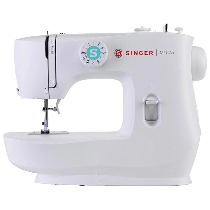 Singer M1505 Macchina da Cucire Elettrica 6 Punti Asola Automatica 4 Tempi Braccio Libero colore Bianco