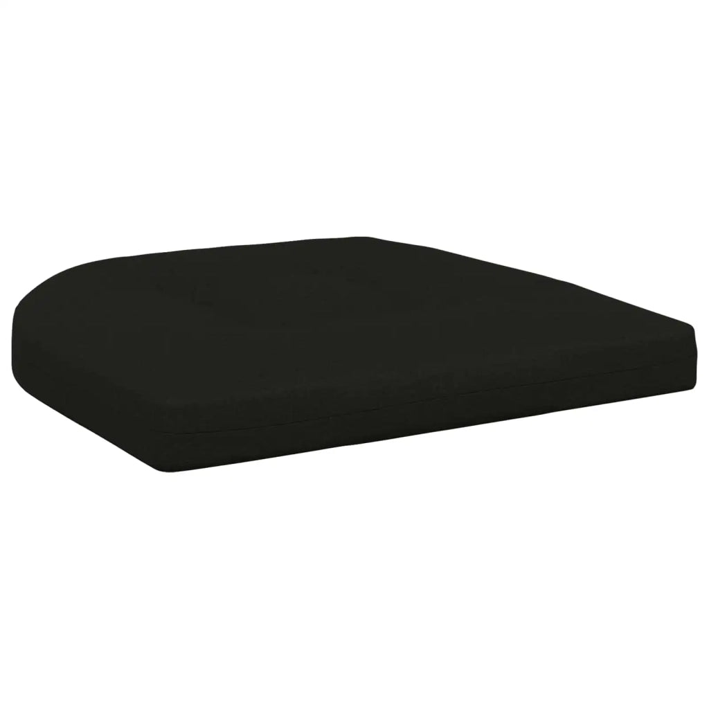 Cuscini per Sedia in 4 Pezzi 4 pz 100% Poliestere Nero 945288