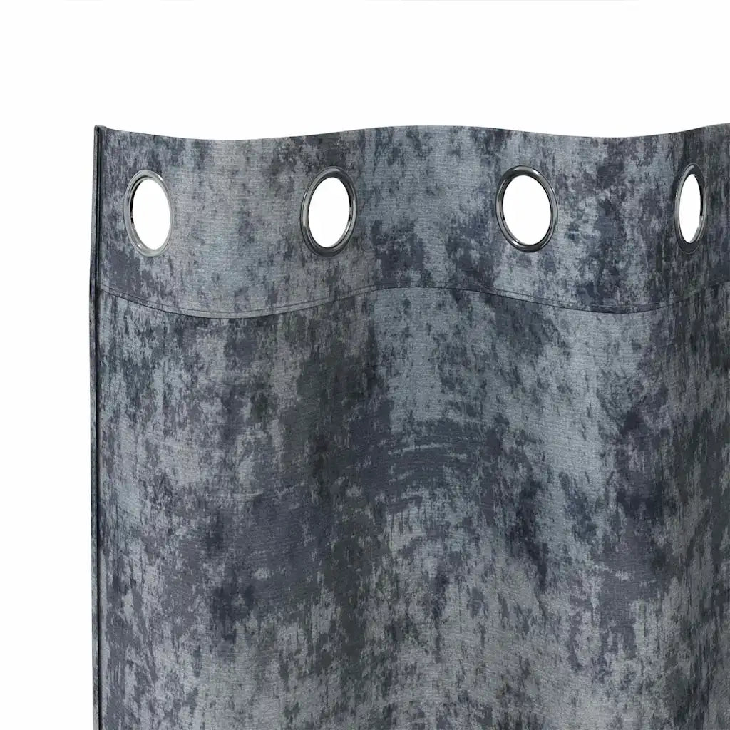 Tende in Velluto 2 pz Grigio Argento 260 x 140 cm Velluto