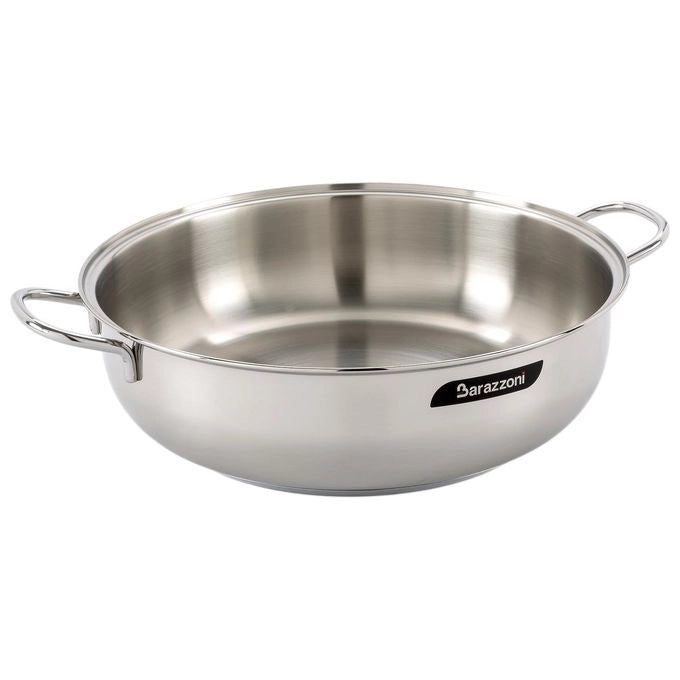 Barazzoni 266104026 Bonita Tegame in Acciaio Inox 18-10 con Fondo Termoradiante a 3 Strati Diametro 26 cm Altezza 8 cm colore Acciaio inox