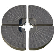 Base per Ombrellone da Giardino Ø100x10,5 cm in HDPE Marrone