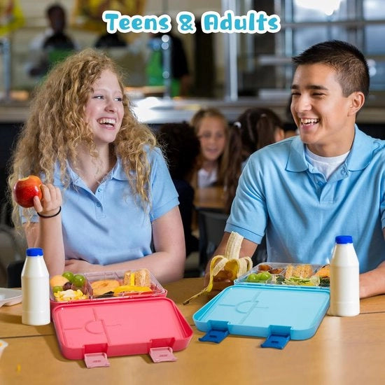 Bento Lunchbox con Diversi Compartimenti per Bambini e Adulti