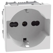 Presa Schuko Standard Bticino MATIXGO P40 2 moduli bianca JW4140A16