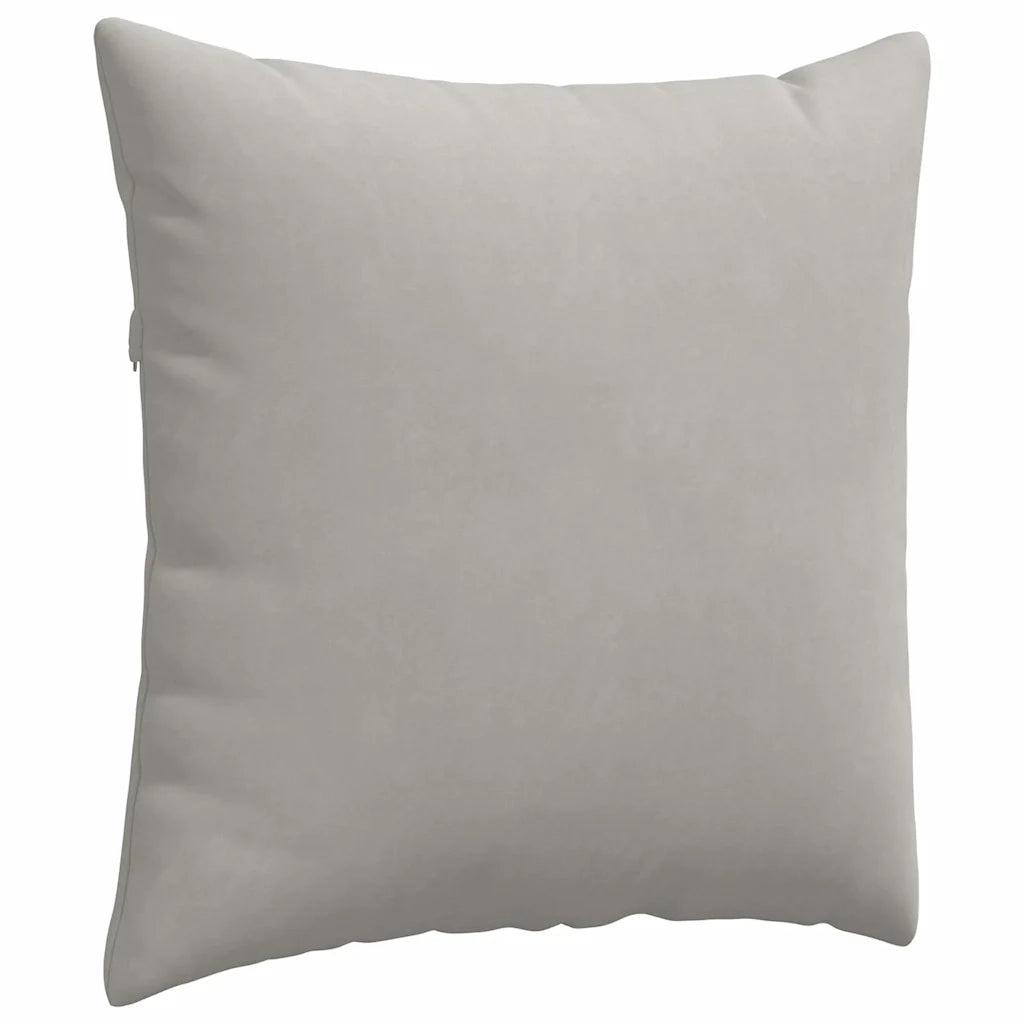 Cuscini da Divano 2 pz | Cuscini per sedie Grigio chiaro 60 x 60 cm Tessuto