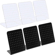 Display Stand per Orecchini con 72 Fori - Organizzatore per Gioielli in Acrilico