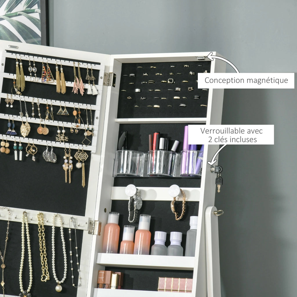 Armadio da trucco con specchio e luci LED ¨C Minimal ¨C bianco