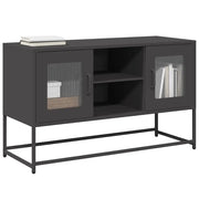 Mobile TV Nero 100,5x39x60,5 cm in Acciaio 853380