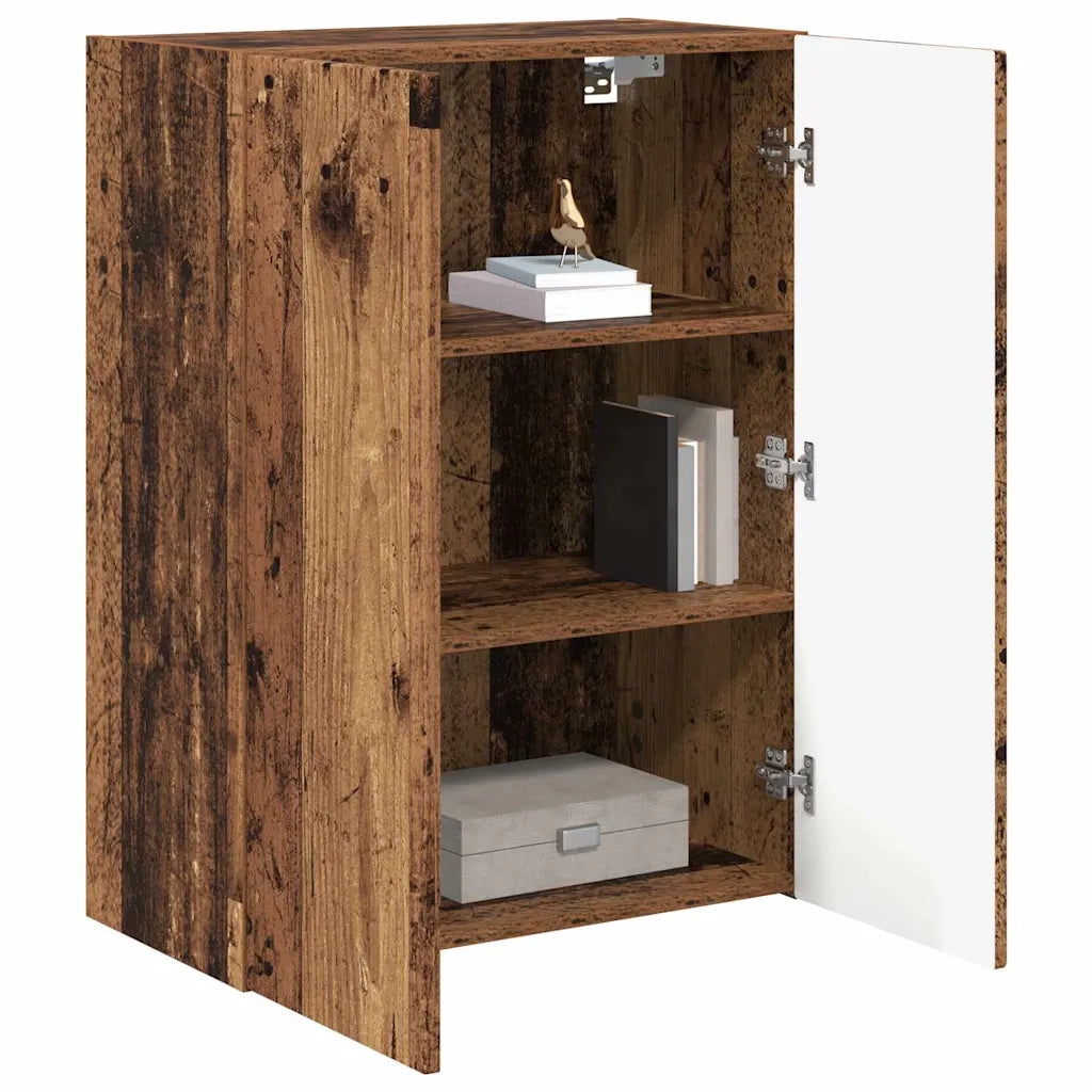 Mobile TV da parete Legno vecchio 59,5 x 31 x 80 cm 892367