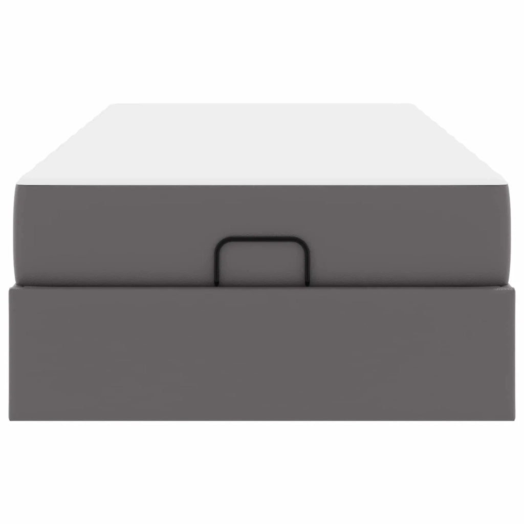 Struttura letto con materasso Altro 2 pcs-Giroletto Grigio PVC