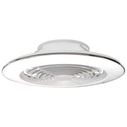 Mantra Iluminación 7490 Alisio XL Ventilatore da Soffitto con Plafoniera LED 95W 5900lm CCT 2700-5000K 73,5cm Motore DC Reversibile colore Bianco