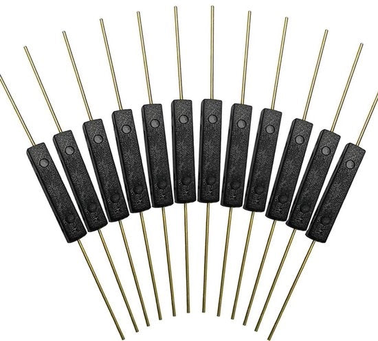 Sensore Reed a Magnetismo con Contatto 2,5mm/14mm, Induzione Magnetica, Stato Normale Aperto, 12 pezzi