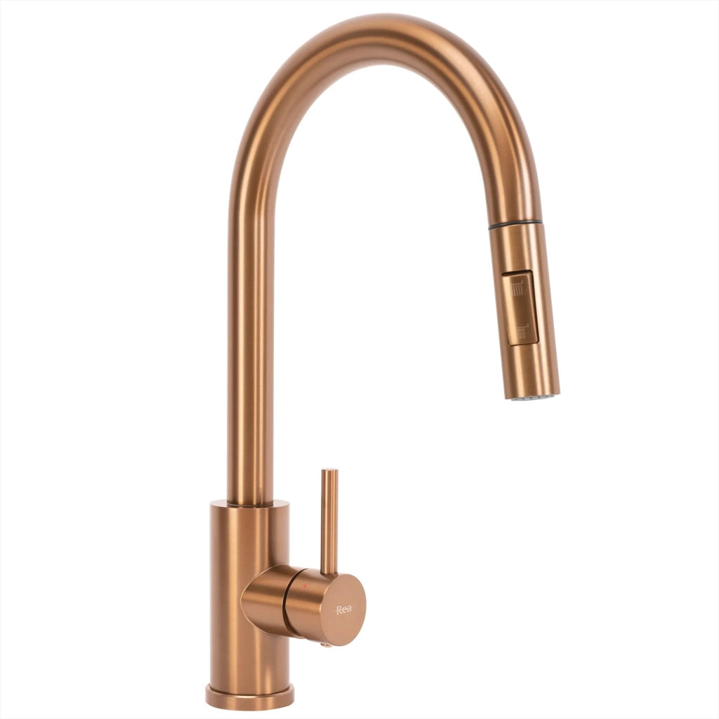 Lavello In Acciaio Liam Brush Copper senza rubinetto da cucina