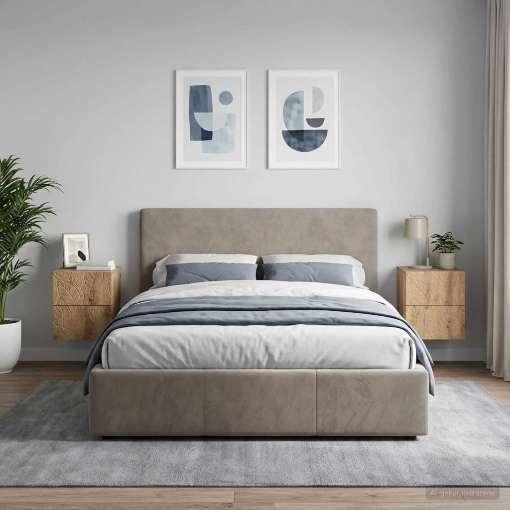 Mobiletto da notte a muro 2 pcs Rovere Artigianale 898824