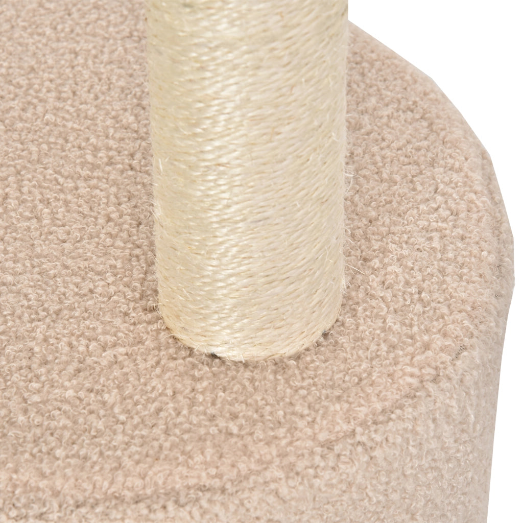 Tiragraffi per Gatti con Posti e Sisal ¨C zephmum ¨C Beige 148 cm