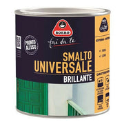 Smalto Universale Finitura Brillante per Ferro Legno Interno Esterno 751 Boero Formato: 0,5 L, Color: Avana 301