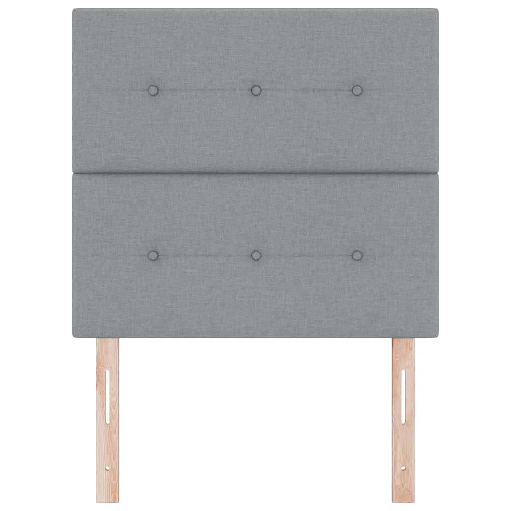 Testiera | Testata regolabile in altezza Grigio chiaro 90 cm Tessuto
