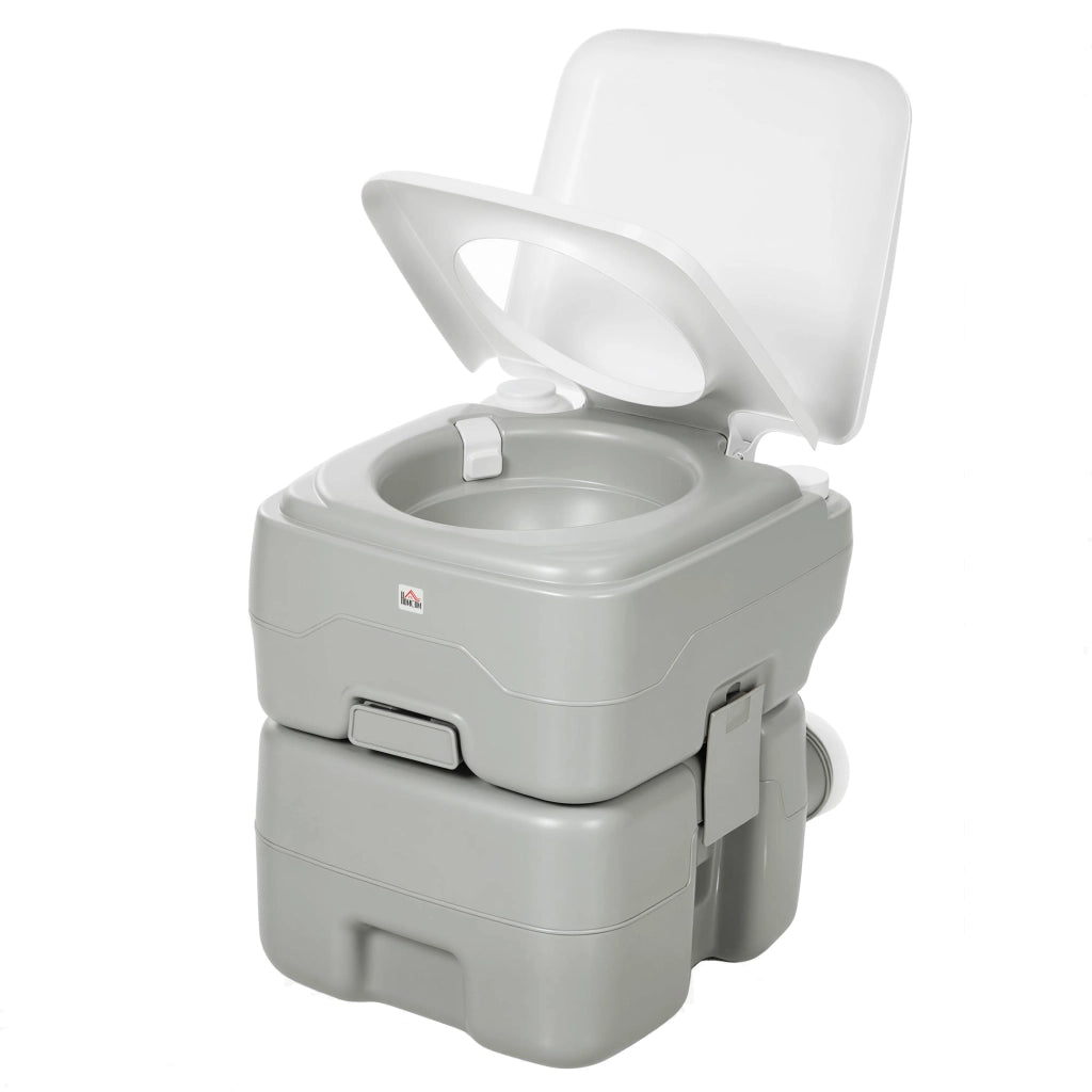 WC Portatile da Campeggio ¨C Xylo ¨C 20L Capacit¨¤ 147kg Grigio 41,5x36,5x42cm
