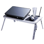 Trade Shop - Tavolino Pc Supporto Pieghevole Notebook Computer Tavolo Base Con Ventole -