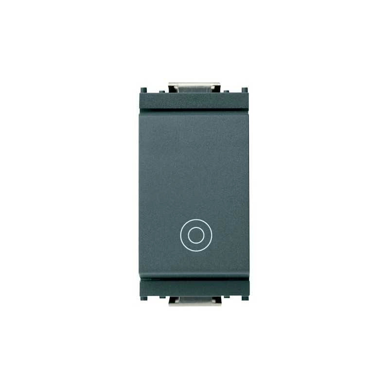 16080 Pulsante Generico Unipolare Grigio 1P No 10A Idea