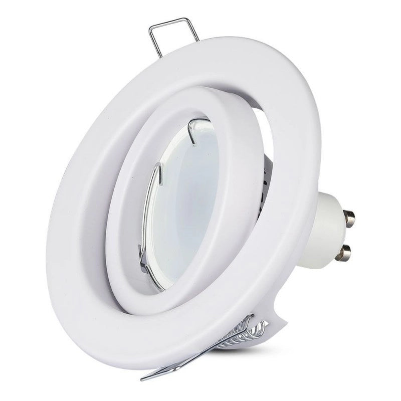 GU10 HOUSING rotondo mobile bianco