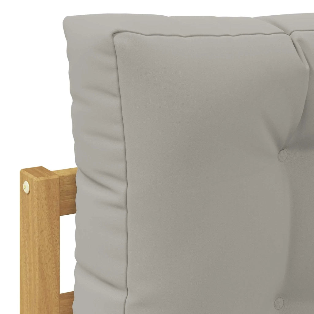 Set di divani da esterno 4 pcs Bianco e Grigio Chiaro 3390386