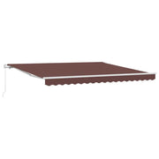 Tenda Sole | Tenda parasole Retrattile Manuale 400x300 cm Marrone