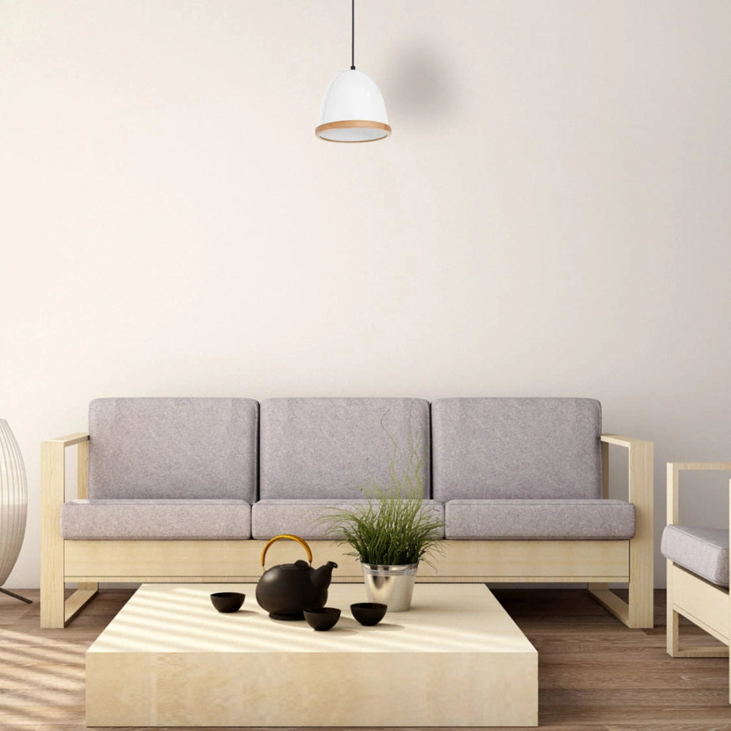 Lampada a sospensione Milagro Studio E27 bianca Ø21cm