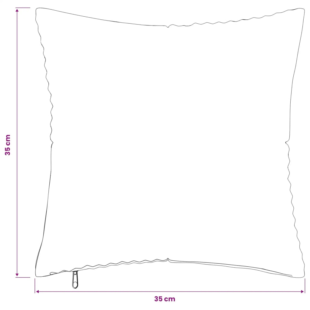 Federa 2 pcs ALMELO Rosso Arancio 35 x 35 cm corduroy 914061