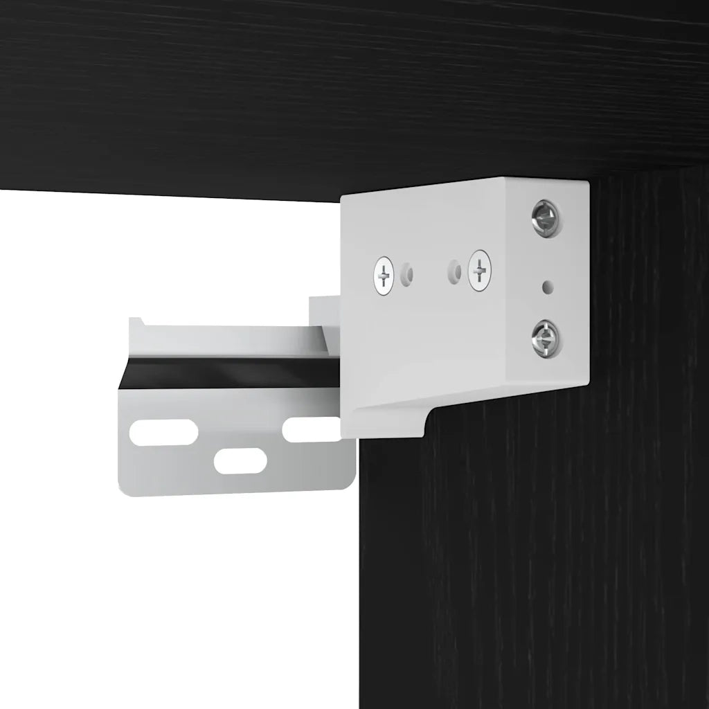 Mobile TV | Armadietto TV | Mobile Porta TV Rovere Nero 100 x 30 x 26,5 cm Legno multistrato