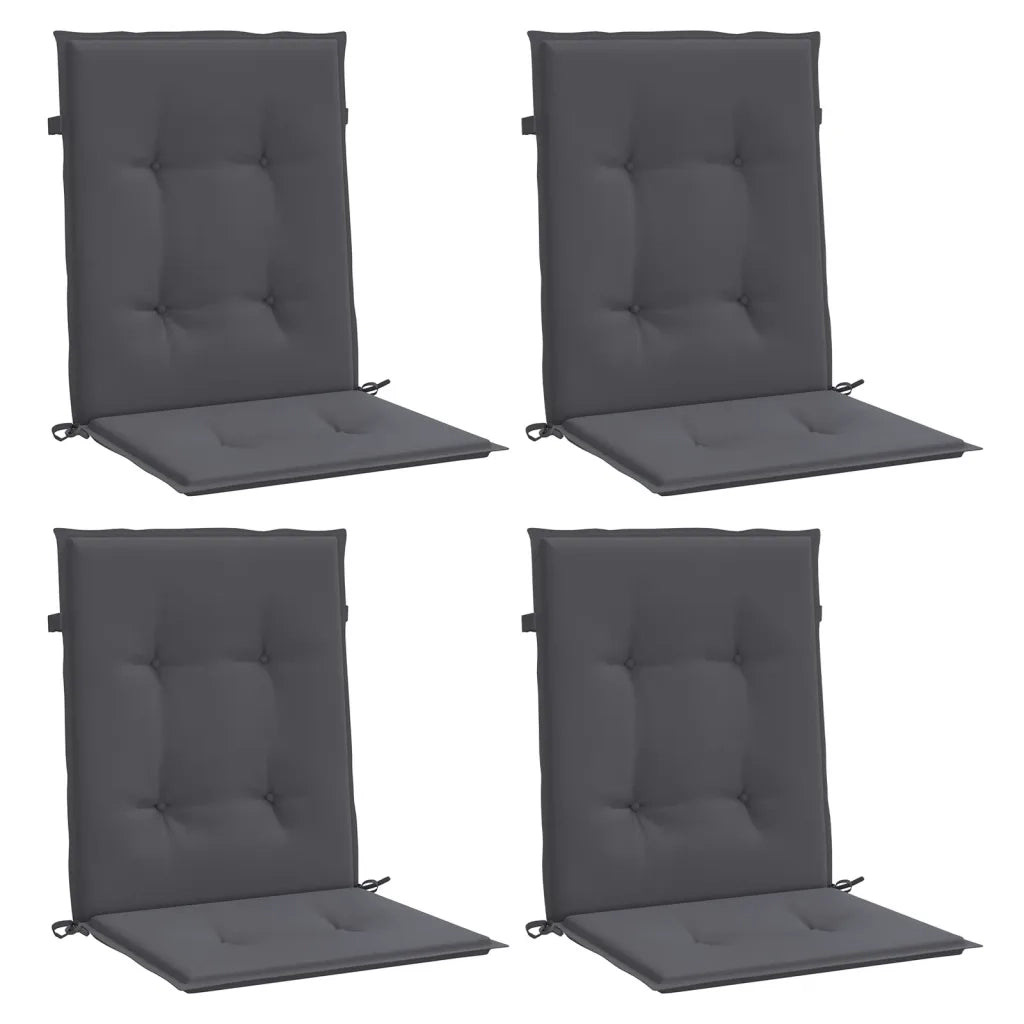 Cuscini per Sedia 4 pz Antracite Tessuto Oxford 47549