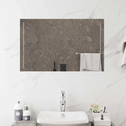 Specchio da bagno LED Trasparente 80 x 50 cm vetro temperato 42045779