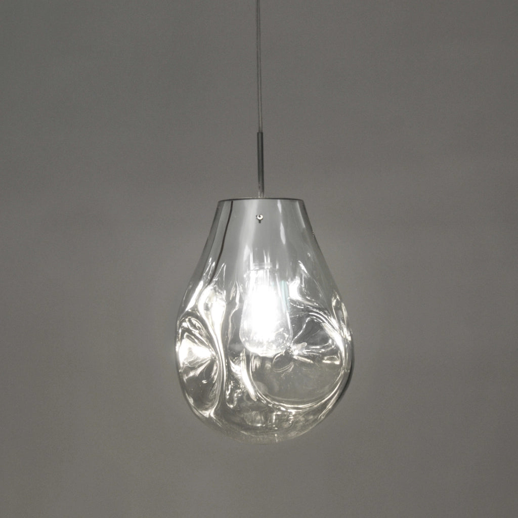 Lampada a sospensione Kimberly Ø20 nero/cromo E27 Polux