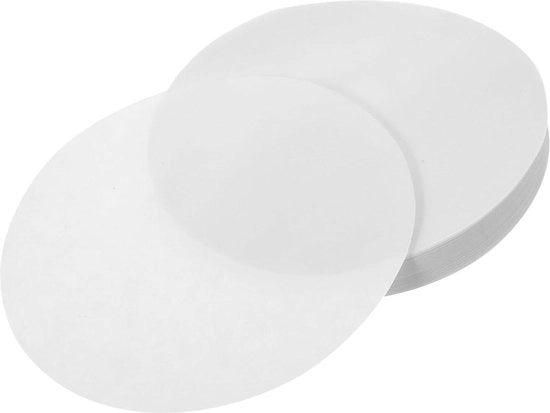 Filtro dell'aria per olio di frittura - Disco di filtrazione 100 pezzi - Disco di filtrazione 90 mm - Filtro a carta 180 mm - Carta filtrante per laboratorio - Filtro per caffè - Pad per teglia da biscotti - Conico