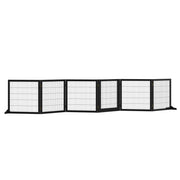 Cancelletto di sicurezza pieghevole per cani ¨C Xylo ¨C Legno di pino nero 432x36x70cm