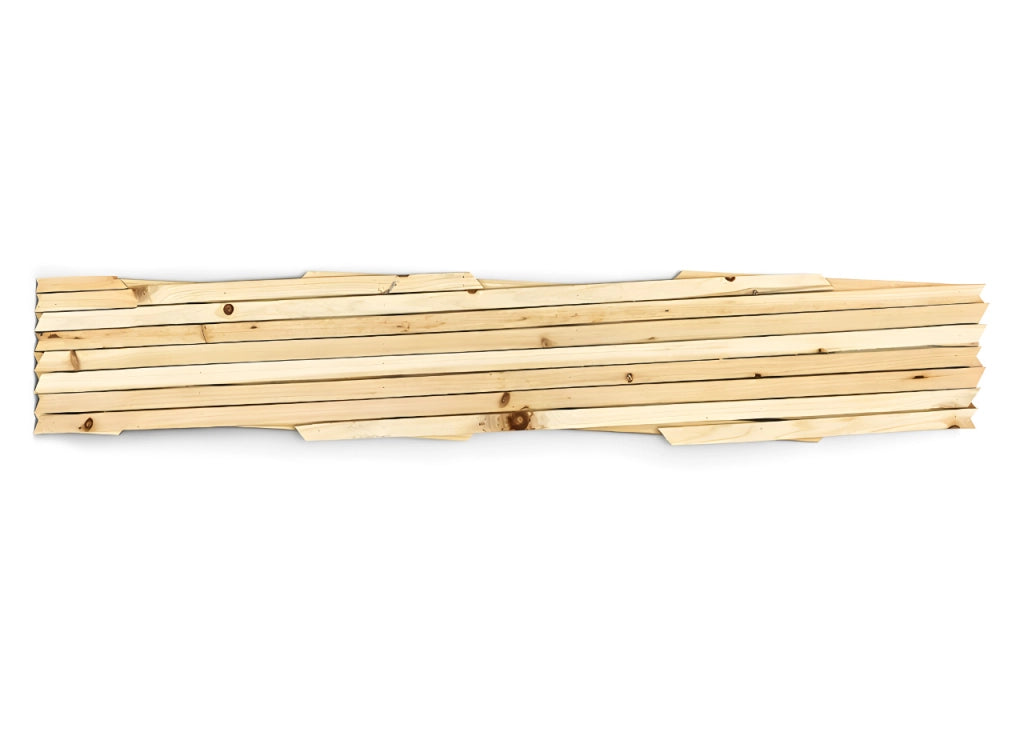 Traliccio Estensibile In Legno Per Piante Rampicanti Recinzione Giardino Balcone - 100x200 - Naturale