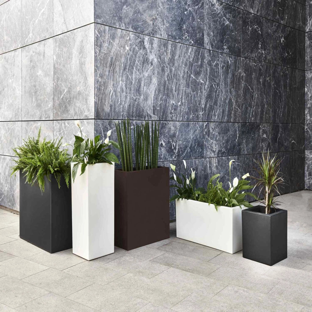 Fioriera Rettangolare colore Antracite 60x24 5 CM H 24 5 mod. Schio Cassa