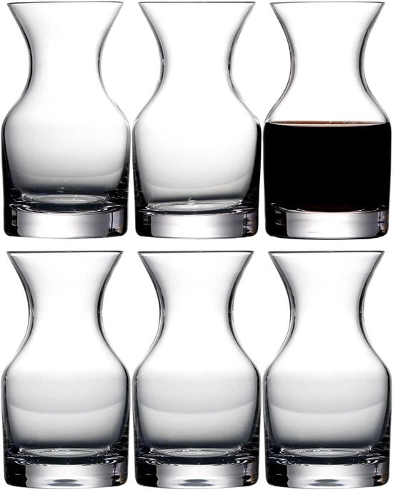 Set di 6 Mini Caraffe - Ideale per Vino - 250ml per pezzo