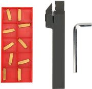 Set di Trapani a Mano 100mm in Acciaio Inox - Supporto per Trapano - Barra di Trapano - 10 Pezzi di Ricambio - Chiave - Alta Resistenza al Carico - Trapano Manuale