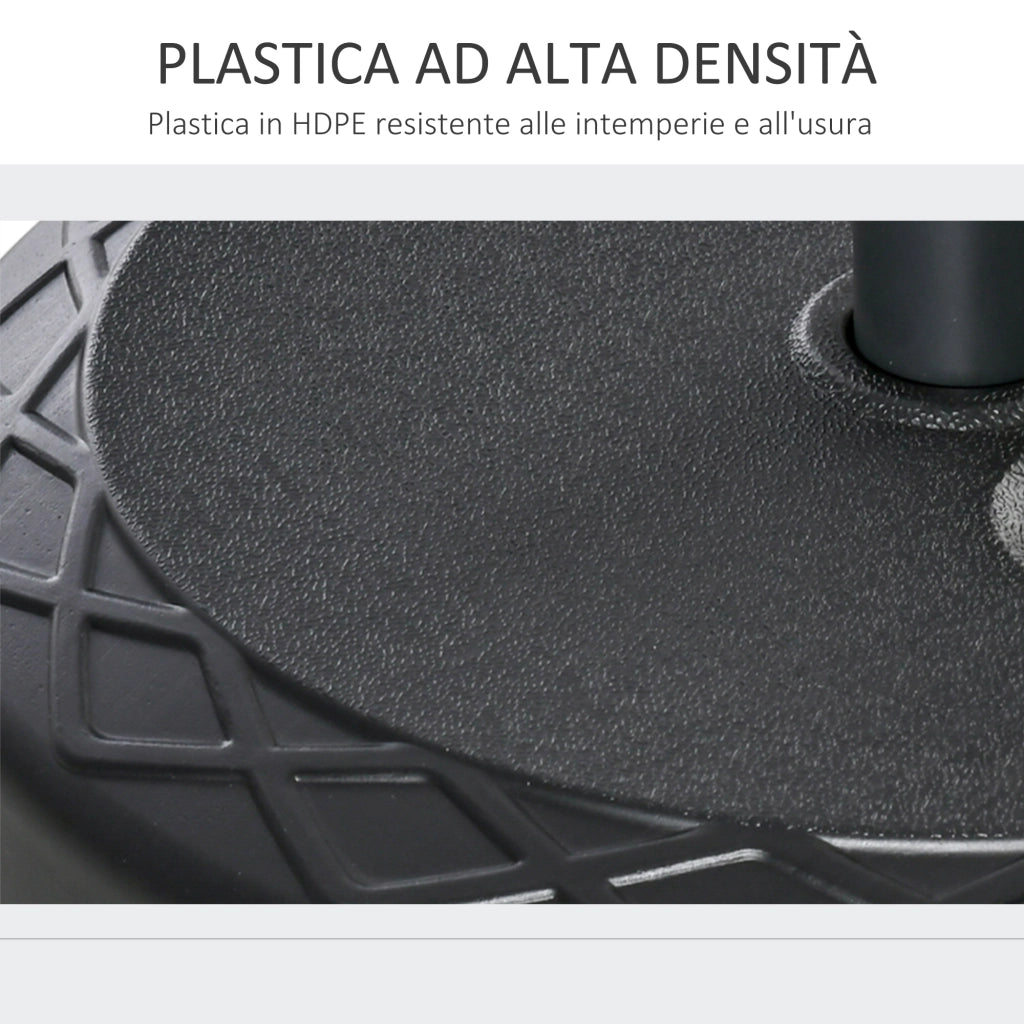 Base per Ombrellone in Plastica ¨C Minimal ¨C ?55cm, Nero