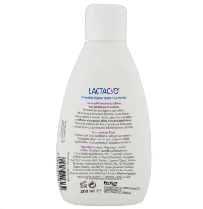 LACTACYD PROTEZIONE & SOLLIEVO DETERGENTE INTIMO PER PELLI IRRITATE 200 ML