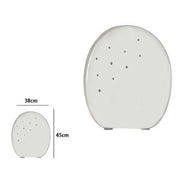 Trade Shop - Copriwater Copri Water Sedile Wc Bagno Universale Mdf Bianco Strass 59207 -        3,5